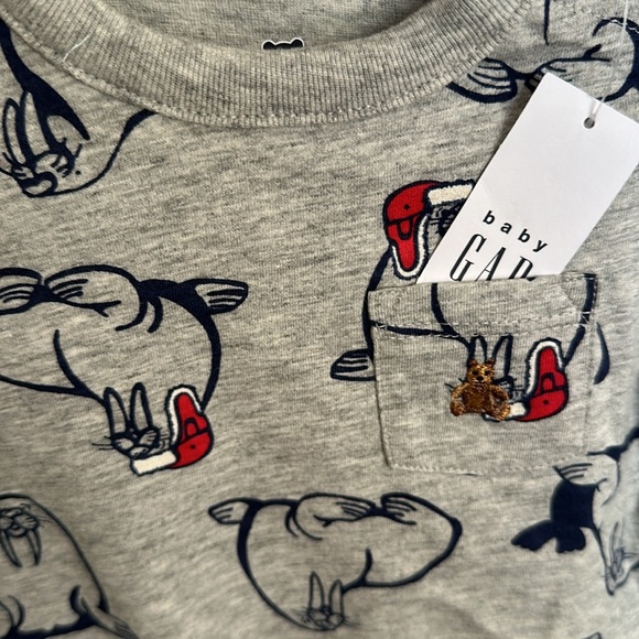 Baby Gap Walrus Christmas Onesie Size 3-6 Months NEW - Picture 2 of 4